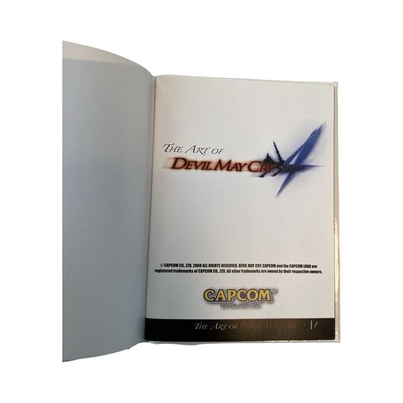 The Art of Devil May Cry 4 Promo Mini Hardcover Art Book Preorder Bonus 2008 - Picture 4 of 4